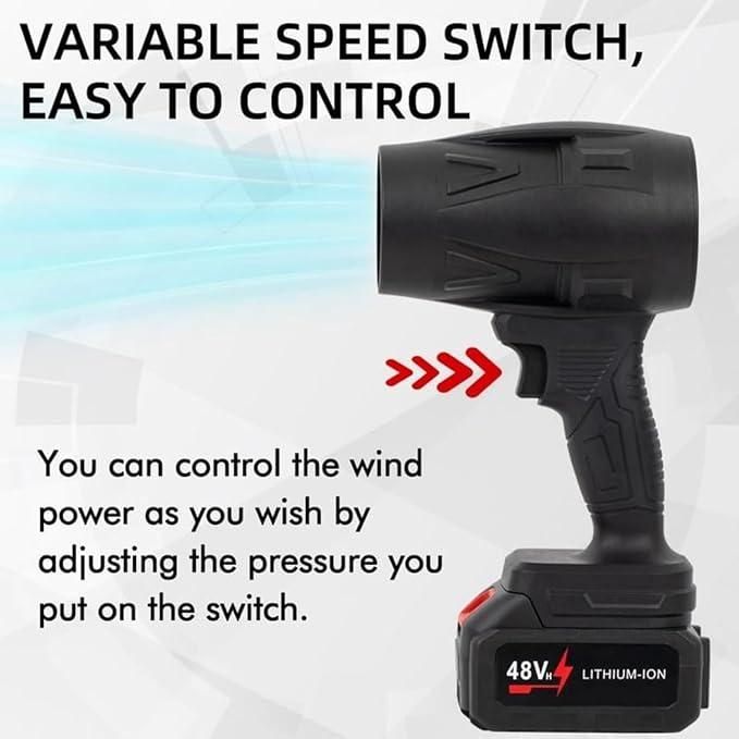 Cordless Turbo Jet Blower – Powerful Handheld Air Dryer & Dust Cleaner