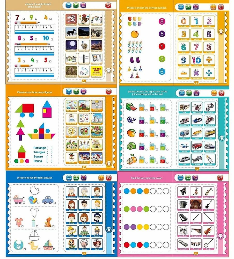 Intelligence Learning E-Book with Sound | Kids Interactive Audio Book